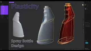 Plasticity 3D Tutorial  | Spray Bottle Design  |  Advanced Surface Modeling (Quicktip18)