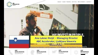 Slovenia :: Ana Lukner Roljič - ABC Accelerator - Startup Ecosystems in the Balkans - Feb 5 2018