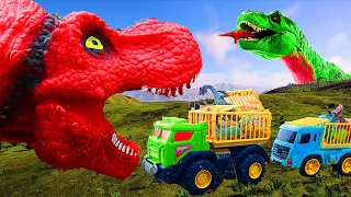 🔴All Dinosaurs Fighting TRex vs IRex Green Dinosaur Indominus Rex Color Pack Jurassic World Evolutio