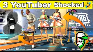 PRIME ARMY YT In my Match 😍 3 YouTuber Shock reaction | PUBG MOBILE LITE