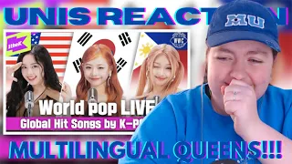 Medley of hit songs from around the world sung by UNIS REACTION