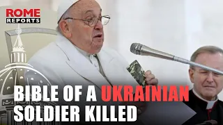 🚨 BREAKING NEWS | Pope shows rosary and bible of a Ukrainian soldier killed at age 23