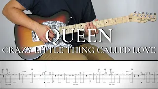 QUEEN - CRAZY LITTLE THING CALLED LOVE (Solo) | Guitar Cover Tutorial (FREE TAB)