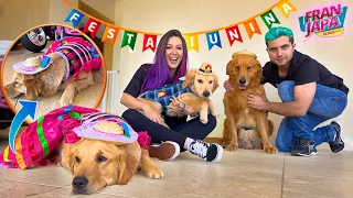 ARRUME-SE COM MEUS CACHORROS PARA FESTA JULINA! (LOUCURA)- Fran Japa