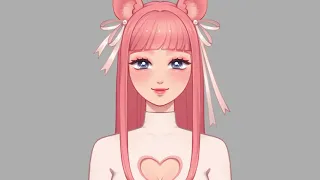 Live2D Model Art Timelapse: Mia