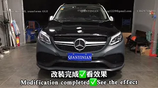 Mercedes W166 ML converted to AMG GLE 63 front and rear full body kit