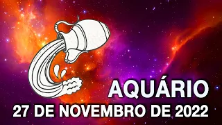 😊𝐕𝐎𝐂Ê 𝐅𝐄𝐙 𝐀 𝐌𝐀𝐍𝐈𝐅𝐄𝐒𝐓𝐀ÇÃ𝐎 𝐂𝐄𝐑𝐓𝐀🌟Aquário♒27 de novembro 2022|Horóscopo do dia de hoje