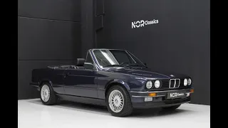 BMW E30 325i cabriolet 1990 royal blau | Presentation | Test drive | Engine Sound