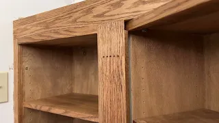 Finished Murphy door bookcase with hidden room