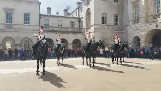 Queen's Lifeguard dismounting ceremony