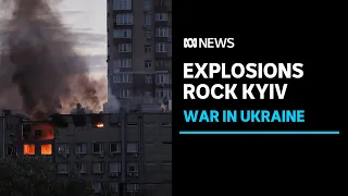 Explosions rock central Kyiv with reports of Russian kamikaze drone strikes | ABC News