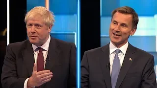 Johnson and Hunt clash in leadership debate