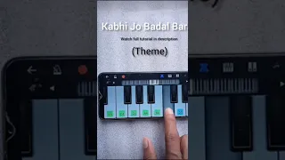 Kabhi jo baldal barse♥️ | Arjit singh | Song on piano 🎹 | #trendingshorts #viral #shorts