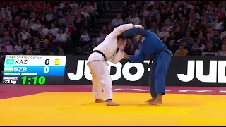 D. SHAMSHAYEV (KAZ) VS S. AKHADOV (UZB) | Paris Grand Slam 2024 | Bronze -73 Kg