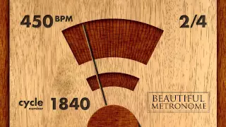 450 BPM 2/4 Wood Metronome HD