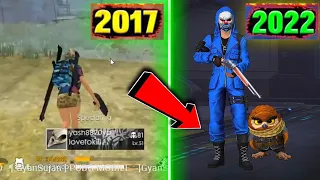 FREE FIRE PLAYER 2017 VS 2022 🧐 SEARCHING FROM 2017 OLD PLAYER UID #shorts