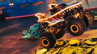 Hot Wheels Monster Trucks Glow Party 2023!