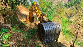 Building the WORLD'S Most DANGEROUS Mountain Road with ONLY an Excavator | Excavator Planet