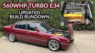 A Complete *Updated* Build Rundown of my 560WHP Turbo M50 BMW E34 | Every Detail