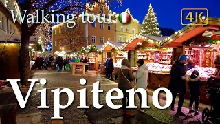 Vipiteno/Sterzing & Christmas market (Alto Adige Südtirol), Italy【Walking Tour】History in Subtitles