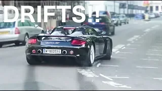 TWO Straight-Piped Carrera GTs cause CHAOS in London: CRAZY Powerslides and Tunnel Runs!!