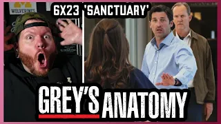 This was absolutely INSANE! | First time watching Grey's Anatomy REACTION 6x23 'Sanctuary'