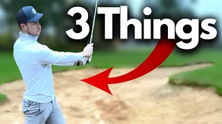 The 3 Things You Need To Hit HIGHER Bunker Shots With Spin!