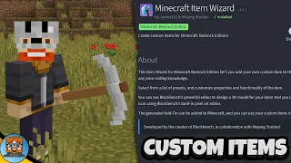 How to Make Minecraft Bedrock Custom Items | Blockbench Tutorial