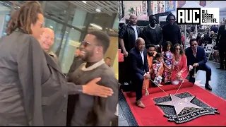 Jay Z And Diddy Surprise DJ Khaled & Pull Up To His Walk Of Fame Ceremony