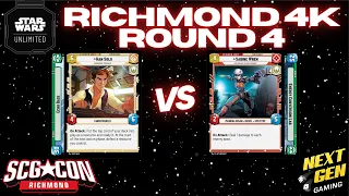 Star Wars Unlimited 4k - Round 4 | Han Green vs Sabine Green | Premier Tournament Feature Match