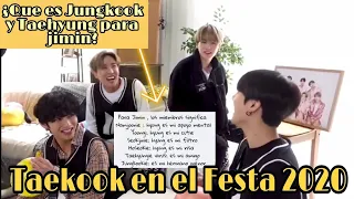 ✾ Momentos Taekook en el Festa 2020 | ¿Que es Taehyung para Jungkook? ✾