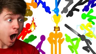 Reacting to the MOST VIEWED Stickman FIGHT TOURNAMENT!