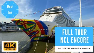 The Most In Depth Norwegian Encore Tour - all restaurants, cabins and more on new NCL cruise ship