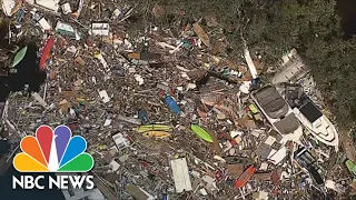 Aerial Footage Shows Hurricane Ian's Impact On Fort Myers Beach