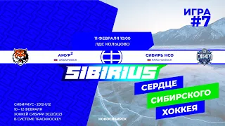 Матч №7 • Амур-2 — Сибирь НСО • 2012-U12 • Арена ЛДС Кольцово • 11 февраля 2023 в 10:00