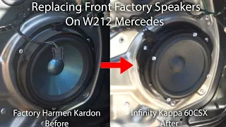 UPGRADING THE FRONT SPEAKERS ON MY MERCEDES || W212 SPEAKER INSTALL