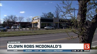 Clown robs McDonalds