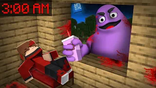 GRIMACE SHAKE M'ESPIONNE PENDANT QUE JE DORS A 3H00 DU MATIN SUR MINECRAFT !