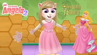 My Talking Angela As Disney Princess Aurora|My Talking Angela As Sleeping Beauty