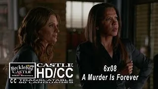 Castle 6x08  "A Murder Is Forever" Beckett Smiles as Castle Tells His Diamond Theories (HD/CC)