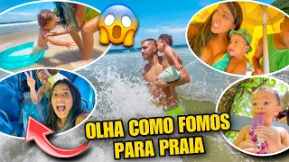 FOMOS DE ÔNIBUS ESCOLAR PRA PRAIA! *levamos uma piscina* 😂😱