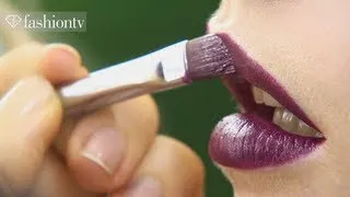 Hair & Makeup - Dark Red Lips: Makeup Trends for Fall/Winter 2012-13 | FashionTV
