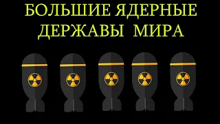 СТРАНЫ ПО КОЛИЧЕСТВУ ЯДЕРНОГО ОРУЖИЯ | БОЛЬШИЕ ЯДЕРНЫЕ СТРАНЫ МИРА