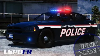 Sandy Shores PD Assists BCSO Deputy After Panic Button Activation  Devin Plays LSPDFR: Ep. 335