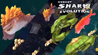 Magmajira vs Green Giant Crab! - Hungry Shark Evolution