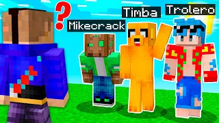 ADIVINA el ESCONDITE del VERDADERO YOUTUBER en MINECRAFT 😂😱 MINECRAFT ALEATORIO