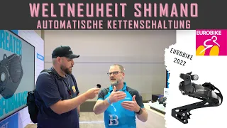 SHIMANO EUROBIKE 2022 Frankfurt - Weltneuheit AUTOMATISCHE KETTENSCHALTUNG, CUES Di2, EP6, EP801