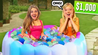 FILLING my pool with a THOUSAND Bath Bombs **LAST TO LEAVE Challenge**💦| Piper Rockelle