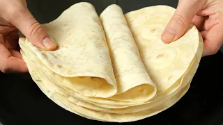 3 BEST TORTILLA recipes 🔝 I've never eaten such delicious tortillas❗️ Simple and fast bread.
