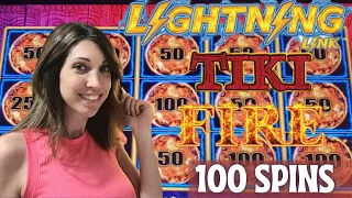 💥 100 Spins on Lightning Link Tiki Fire slot at Cosmopolitan Las Vegas